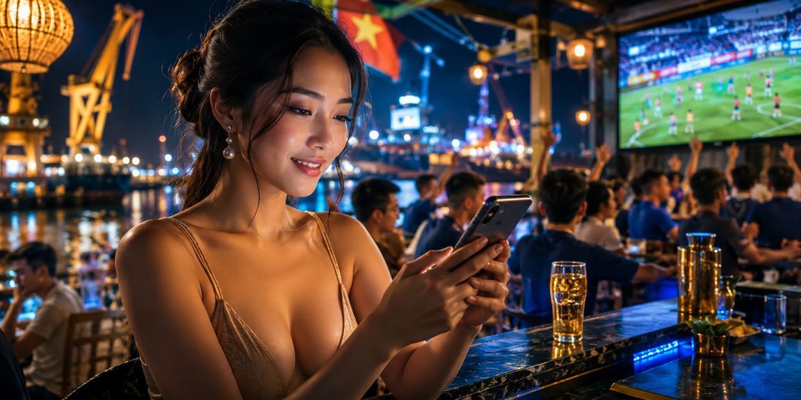 Người dùng Hải Phòng dùng điện thoại đặt cược thể thao trong không khí lễ hội