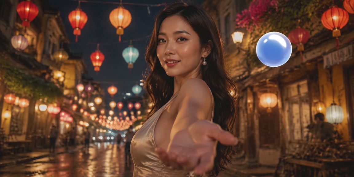 Người dùng Hà Nội đăng ký tài khoản qua điện thoại dưới ánh đèn lồng