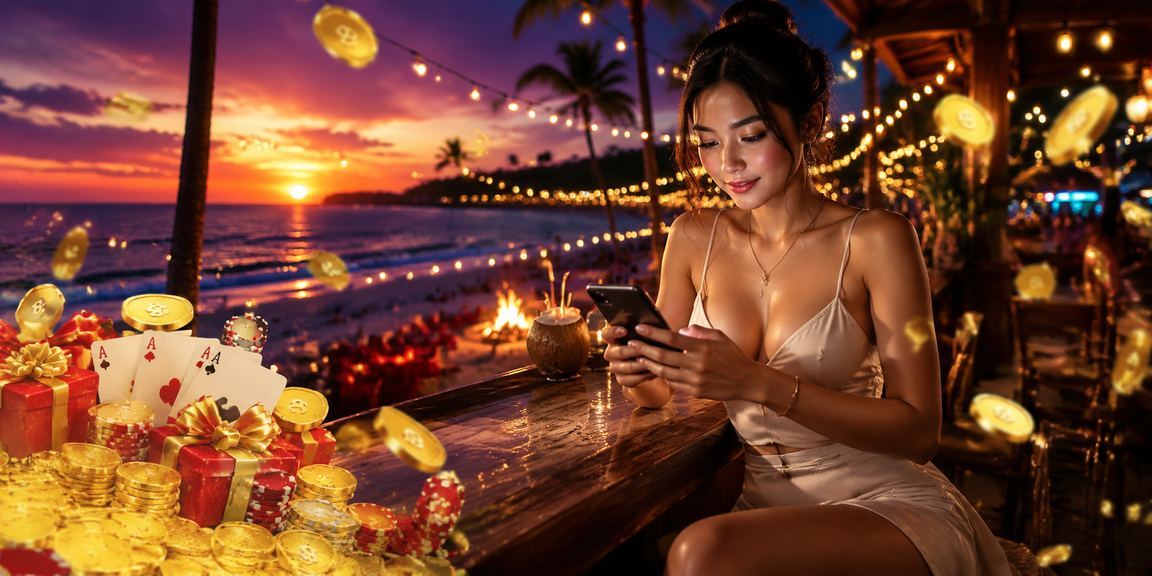 Người chơi thư giãn tại bãi biển Phú Quốc trong khi tìm hiểu luật card game